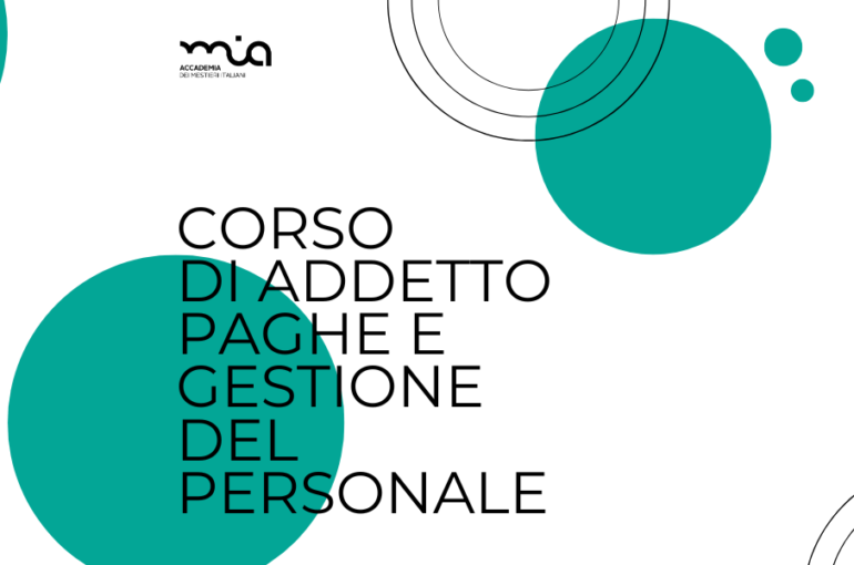 Il docente docente Mario Taurino presenta il Corso di Addetto Paghe e Gestione del Personale