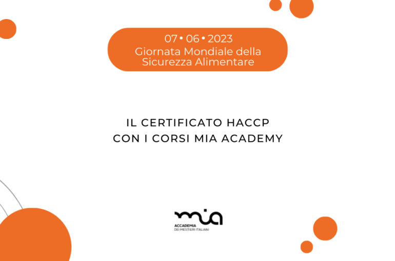Il certificato HACCP con i corsi di Mia Academy