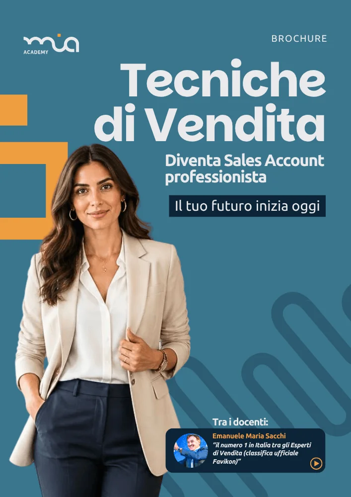 Corso Tecniche di Vendita Sales Account